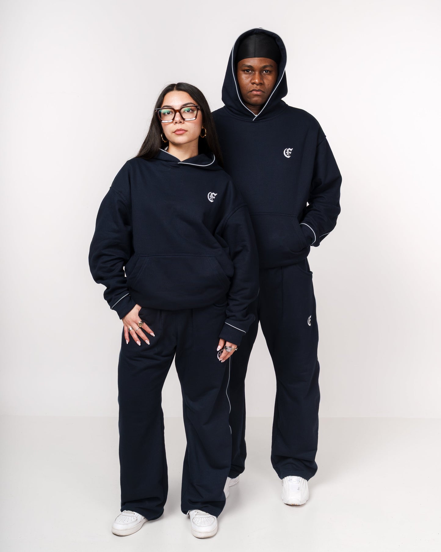Tracksuit reflectante azul oscuro