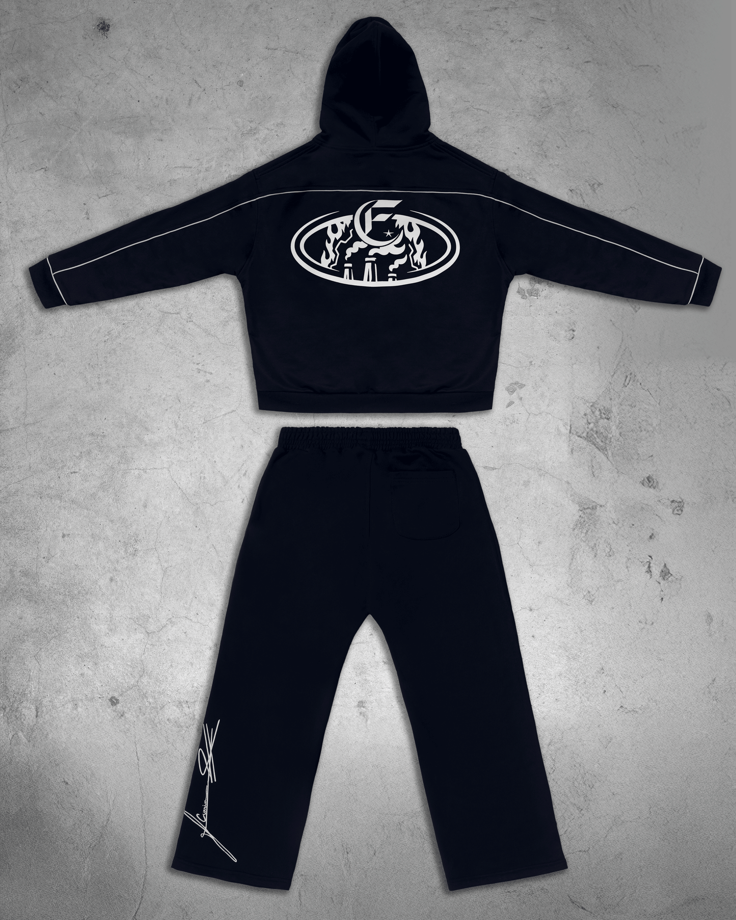 Tracksuit reflectante azul oscuro