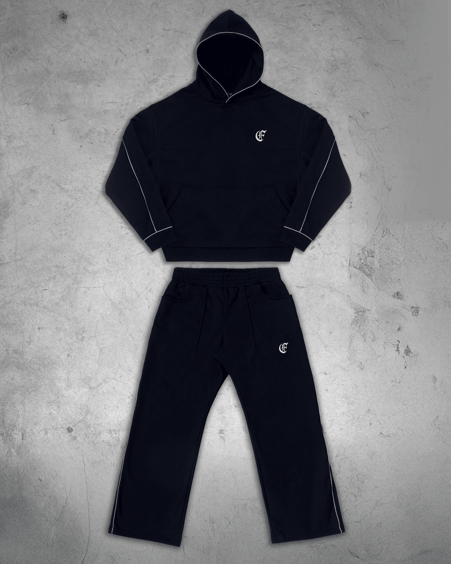 Tracksuit reflectante azul oscuro