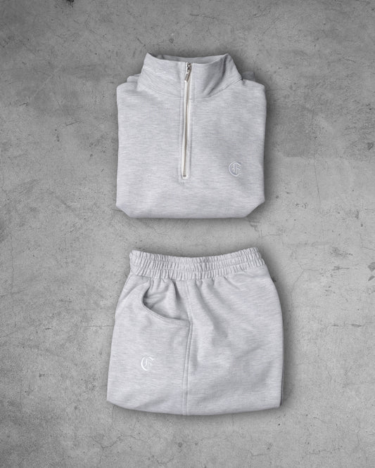 Conjunto gris 1/4 cierre-short