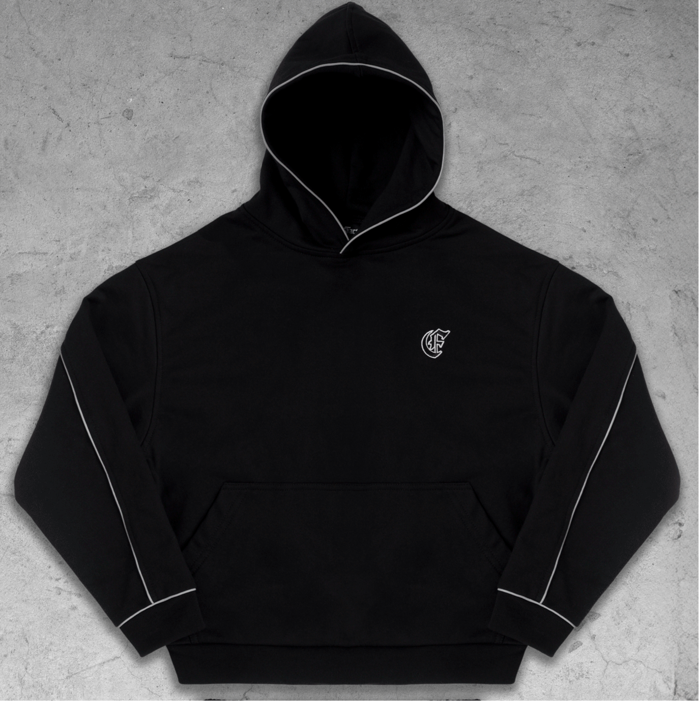 Polerón reflectante negro