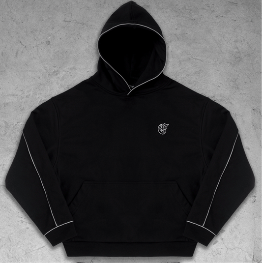 Polerón reflectante negro